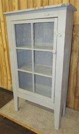 Painted Single Glass Door Cabinet