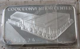 1 Ounce Silver Bar w/Cook Convention Center