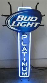 Neon Bud Light Platinum Sign