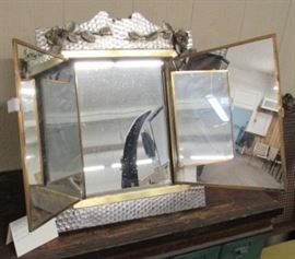 Open View of French Dressing Mirror