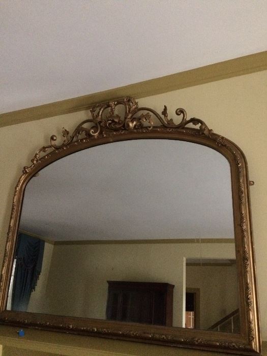 Fabulous antique mirror for above a mantle or above your sideboard/buffet.   Purchased at Joe Stevens & Lloyd Ridings Antique Shop.