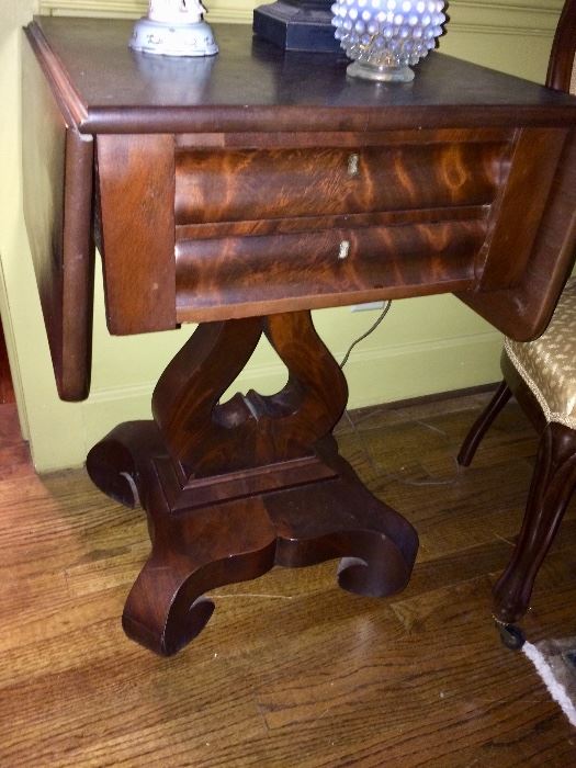 1850's Victorian drop-leaf side table.  Mint condition.