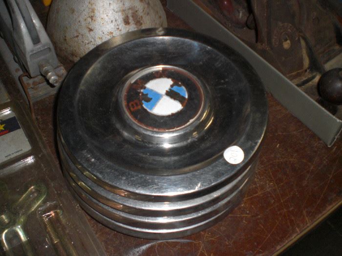 vintage BMW hub caps