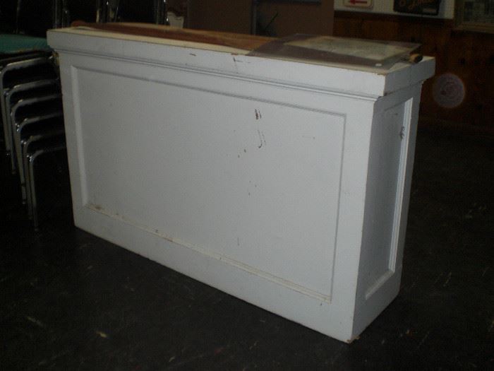 4' painted store counter