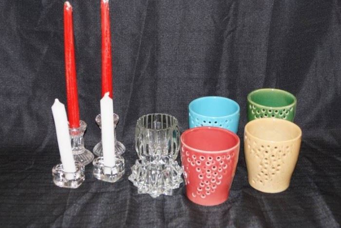 GORGEOUS 4 Candle Holders by Florasense Plus Ext 