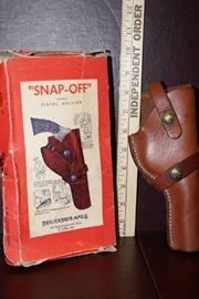 Vintage Brauer Bros Snap Off Pistol Holster Box