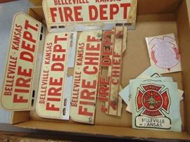 Bellville, Ks. Fire Dept. Signs