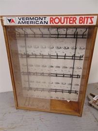 Router Bit Display Cabinet