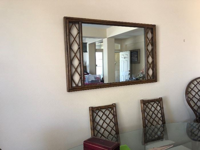 Mirror matches table and chairs. 55.00