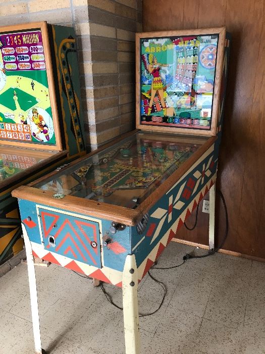 2 Vintage Pinball Machines