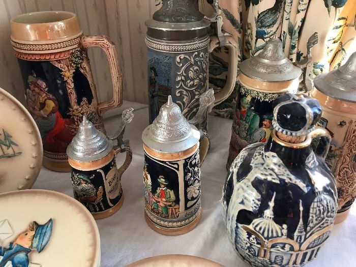 Vintage and antique steins