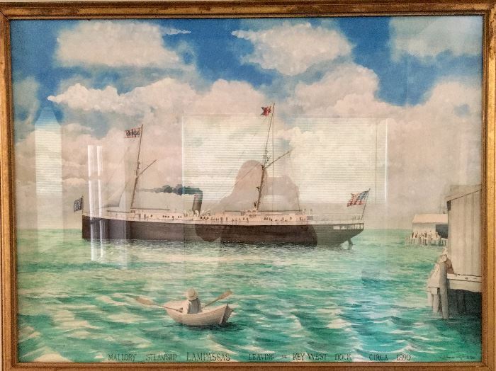 David Harrison Wright painting offered by Susie's Key West Estate Sales 
