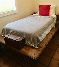 Tibetan teak platform bed offered by Susie's Estates of Key West