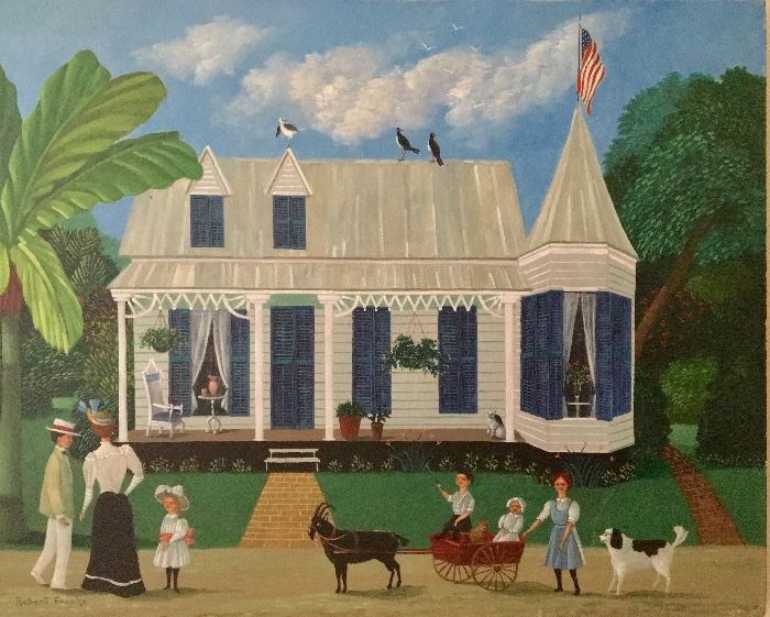 Robert Franke painting offered by Susie's Key West Estate Sales