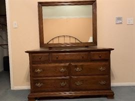 Ethank Allen dresser with mirror