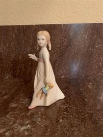 Cybis Figurine Porcelain Wendy With Doll