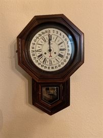 Ethan Allen Regulator wall clock.  