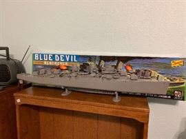 Completed Blue Devil Destroyer model