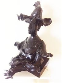 Sculpture by noted artist David Aronson  (Judaica Bronze)