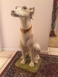 Life Size Ceramic Greyhound