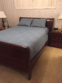 Mahogany Sleigh Bed