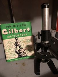 vintage Gilbert microscope
