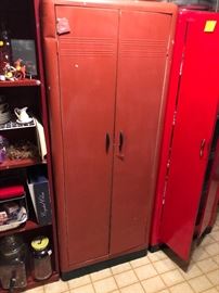 two door metal cabinet