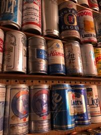 vintage beer cans