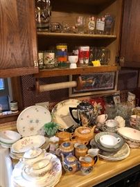 electric coffee pot, tea pots, dinnerware sets