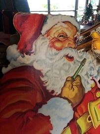 cardboard Santa, as found