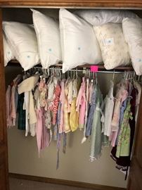 pillows, girls dresses