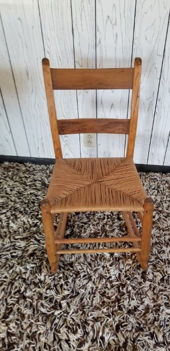 Single wood dining chair