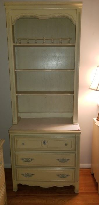 French Provincial chest with hutch