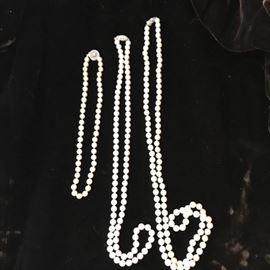 Mikimoto  pearl necklaces, opera length  and more