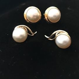 Pearls and 14k gold