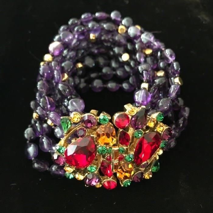 Jose & Maria Barrera - runway jewelry (custom piece), all semi precious stone - fantastic piece - please look up the artists prior to sale so you are familiar with prices.