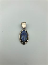 Item Number P15. Small sterling pendant.  Signed "Teme Sterling".