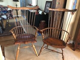 Ashlen pair available 46” floor to top of back. Seat is 20.5” wide. 