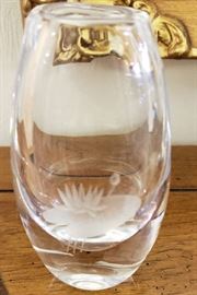 Komto Small Crystal Vase Lily Pad