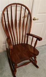  Spindle Back Hardwood Rocking Chair