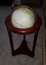 Floor standing world globe