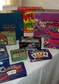 board games, card games