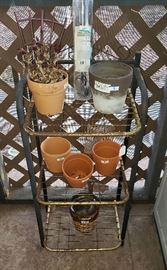 flower pots, plant stand