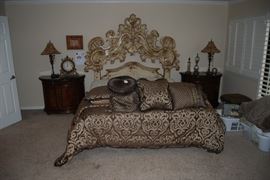 BRAZIL BAROQUE HEADBOARD.  ORIGINAL COST WAS $17,000.00