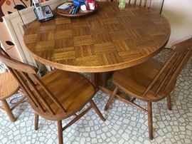 Oak Table w/ 4 Chairs