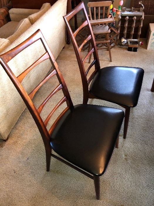 Danish  Koefoed Hornslet Stamped 6 Chairs Total  great condition