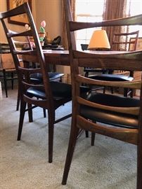 Danish  Koefoed Hornslet Stamped 6 Chairs Total  great condition