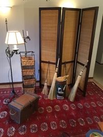 Cast Iron and Straw Decor