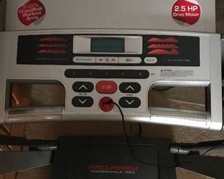 Close-up of treadmill