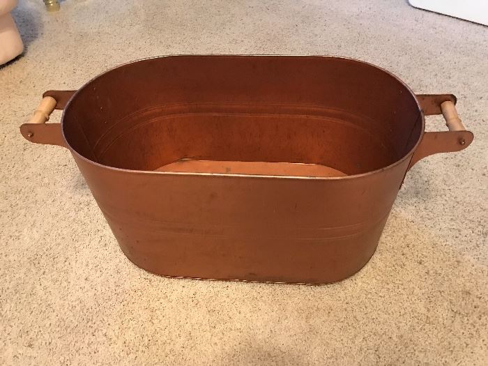 Copper wood holder/tub